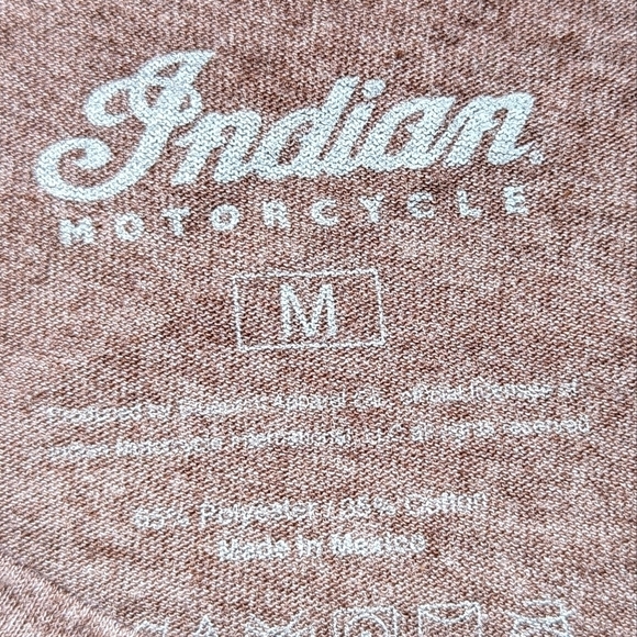 Indian Motorcycle Sturgis 2016 76th Anniversary Tee in Heathered Brown Sz Medium - Picture 5 of 8